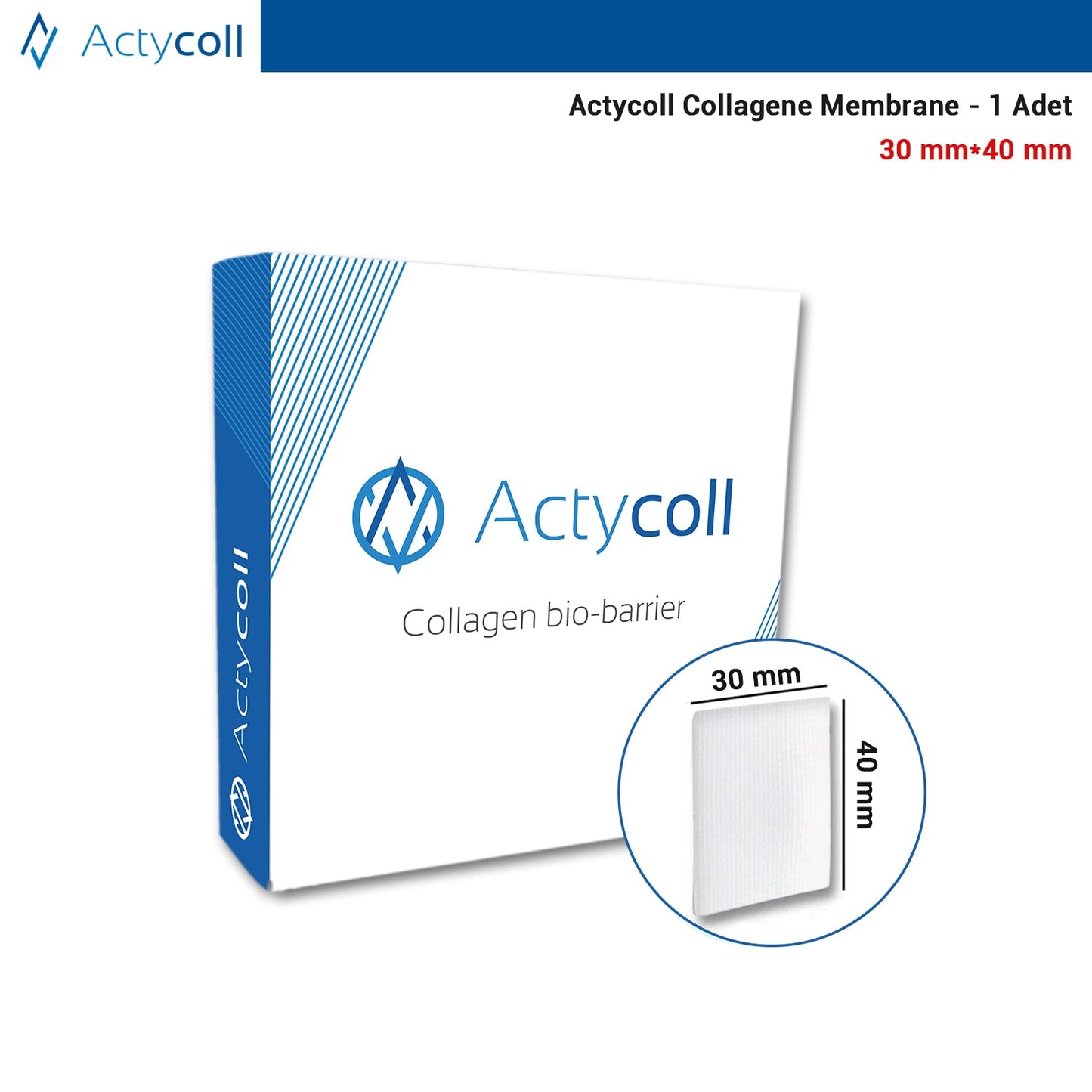 Collagene Membrane - 30*40 mm - 1 Pieces