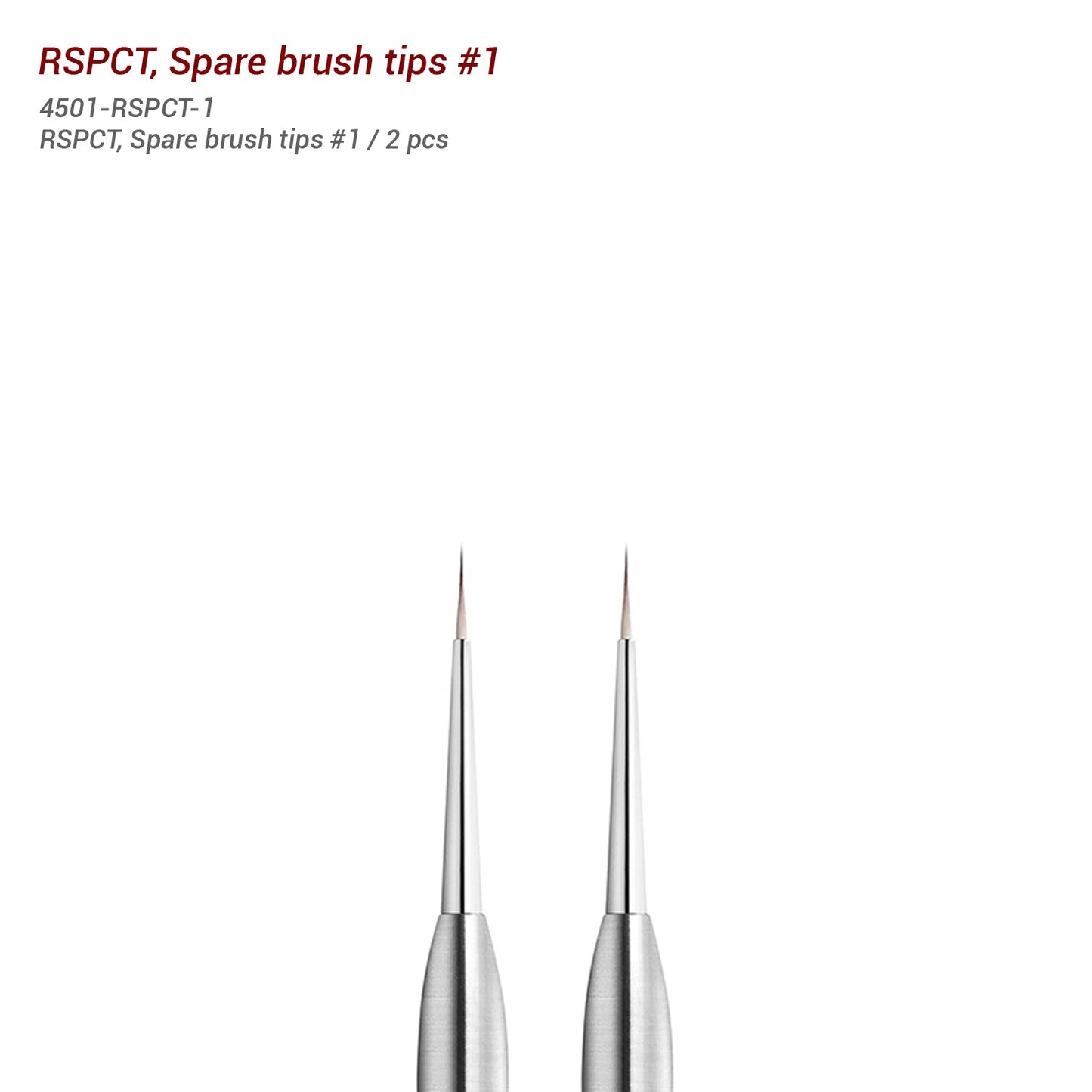 RSPCT , Synthetic Brush Tips - Spare Brush Tips #1 - 2 Pcs