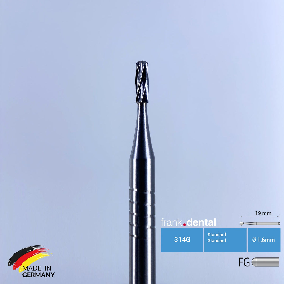 Frank Dental Orthodontic Adhesive Remover & Debonding Bur - C21R.FG - 5 Pcs