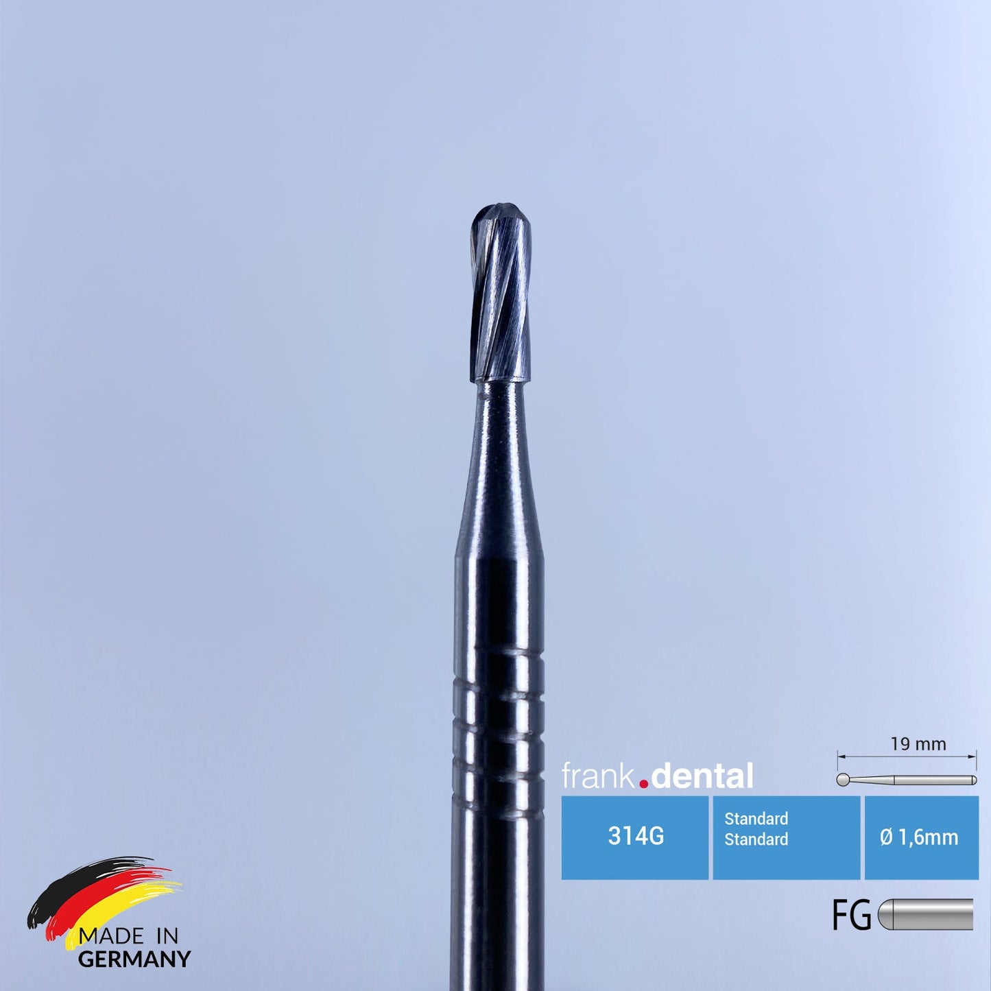 Orthodontic Adhesive Remover & Debonding Bur - C21R.FG - 5 Pcs
