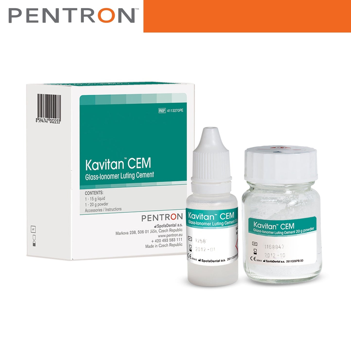 Kavitan Cem Glass-Ionomer Luting Cement Kit - 100 pcs