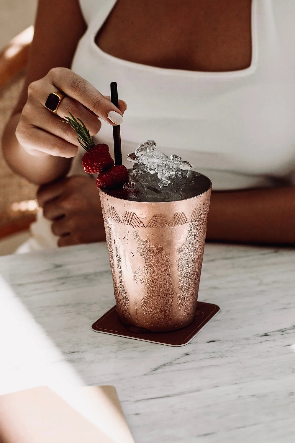 Telkari Copper Cocktail Glass