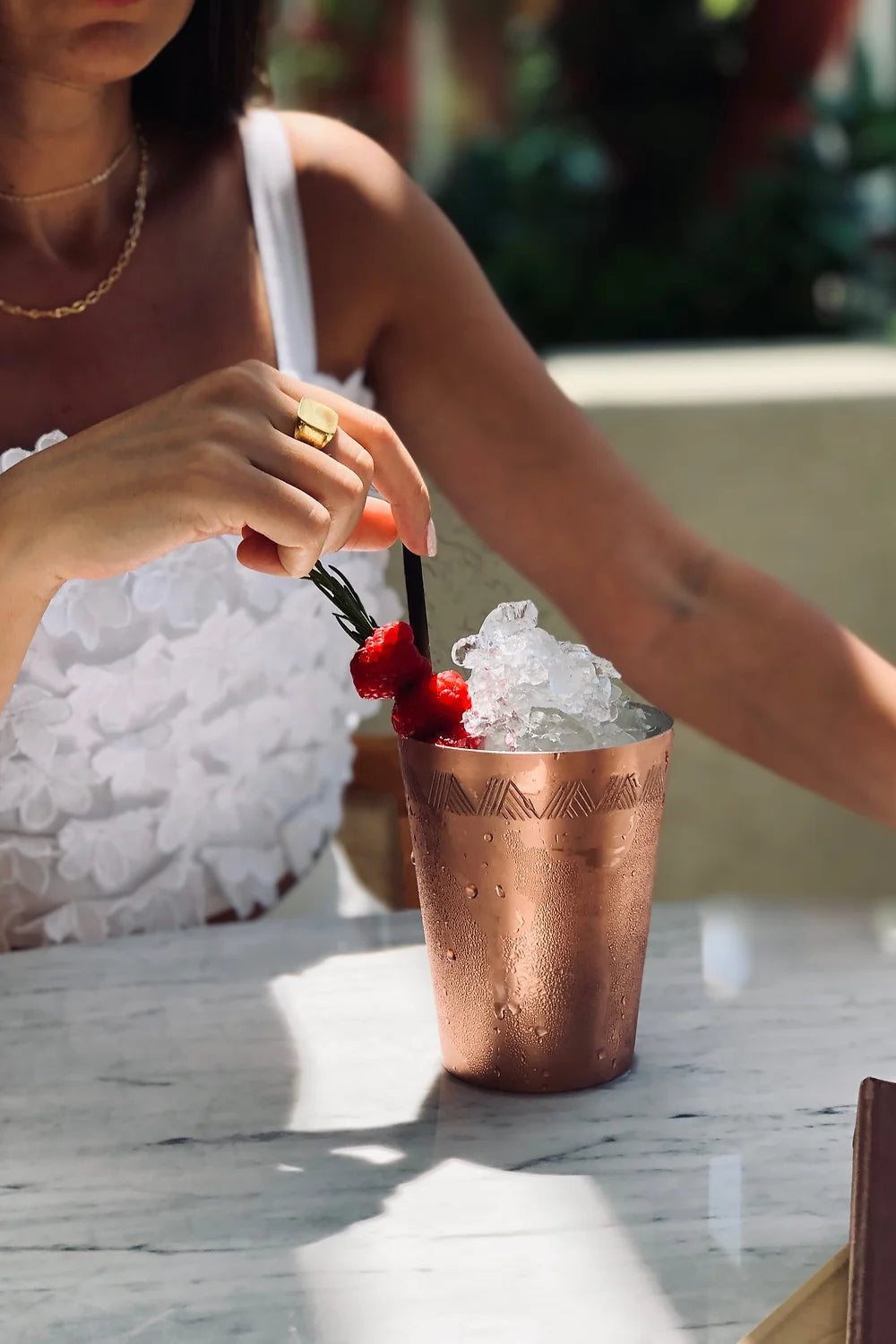Telkari Copper Cocktail Glass