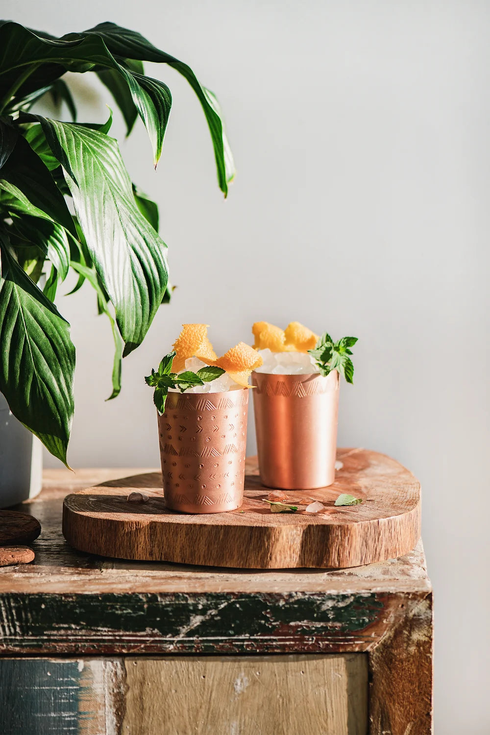 Boho Copper Cocktail Glass