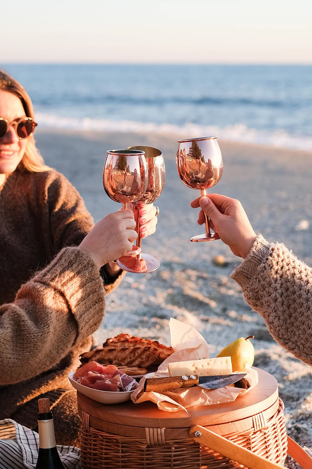 Vino Copper White Wine Glass