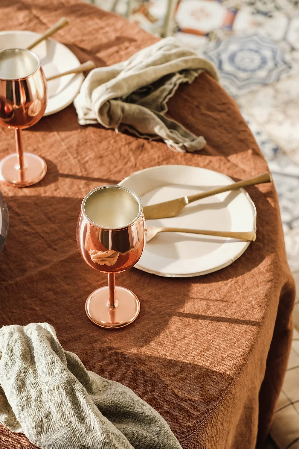 Vino Copper White Wine Glass