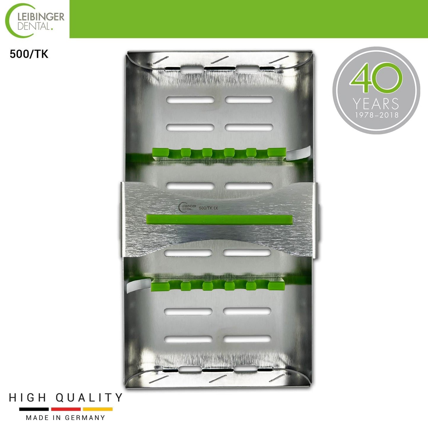 Leibinger - Dental Instruments Tray - Autoclavable Cassette for 5 Tools