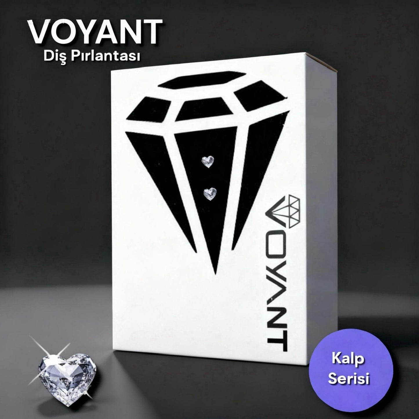 Voyant Natural Crystal Tooth Jewelry - Heart