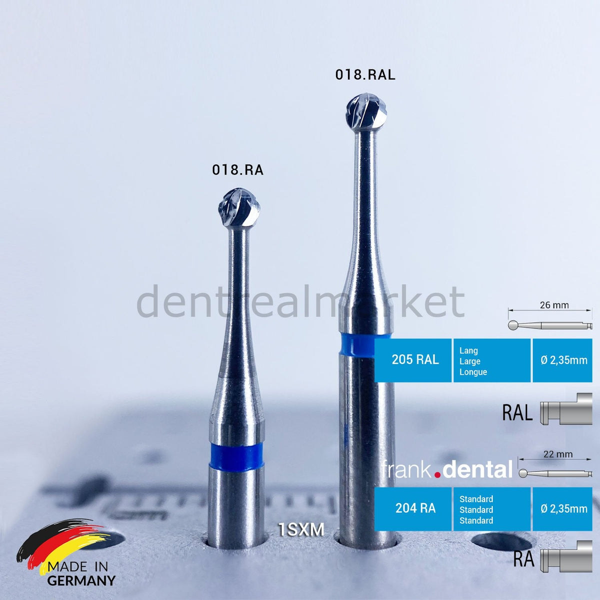 Tungsten Carpide Bur - 1SXM RA - for Contra-Angle - 5 Piece