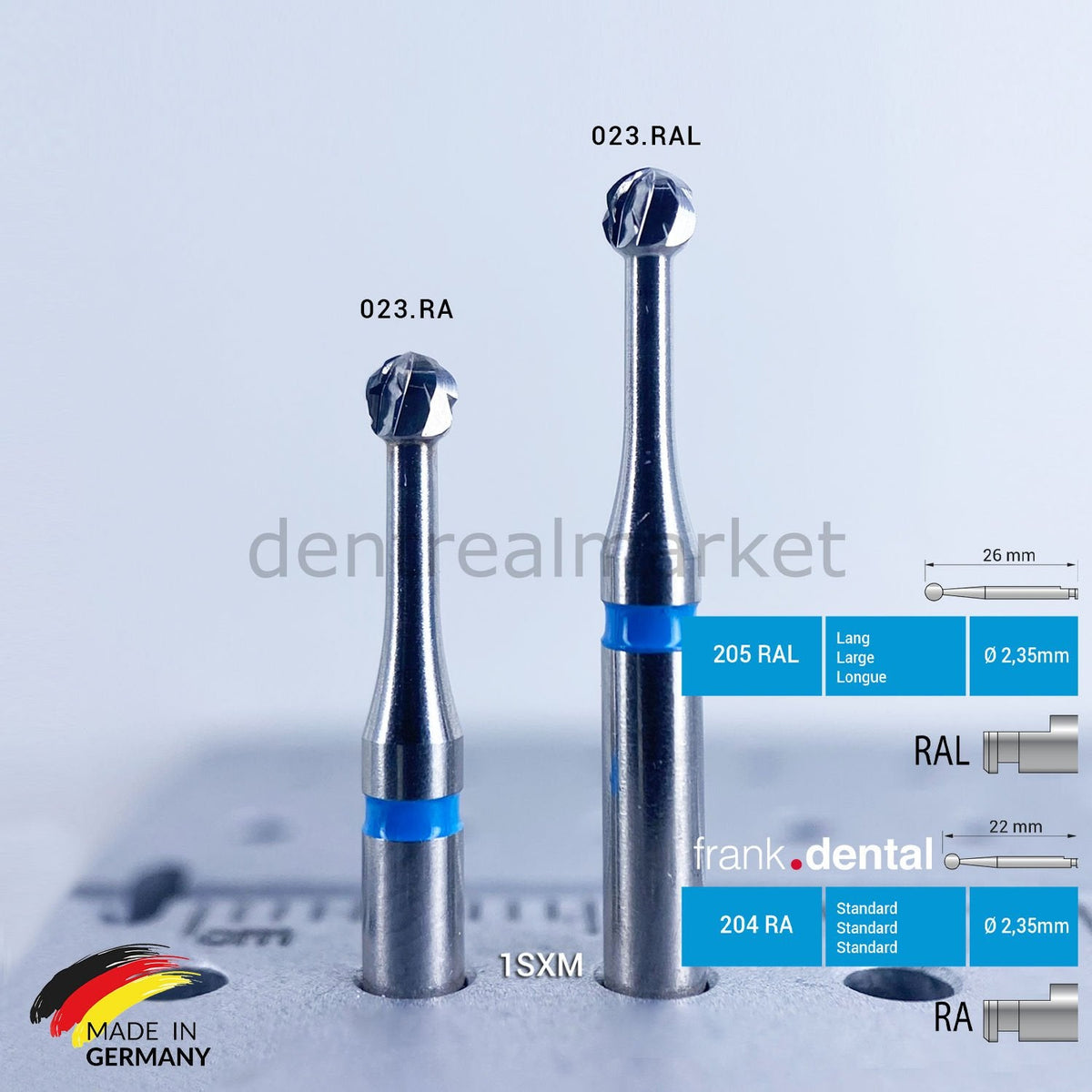 Tungsten Carpide Bur - 1SXM RA - for Contra-Angle - 5 Piece
