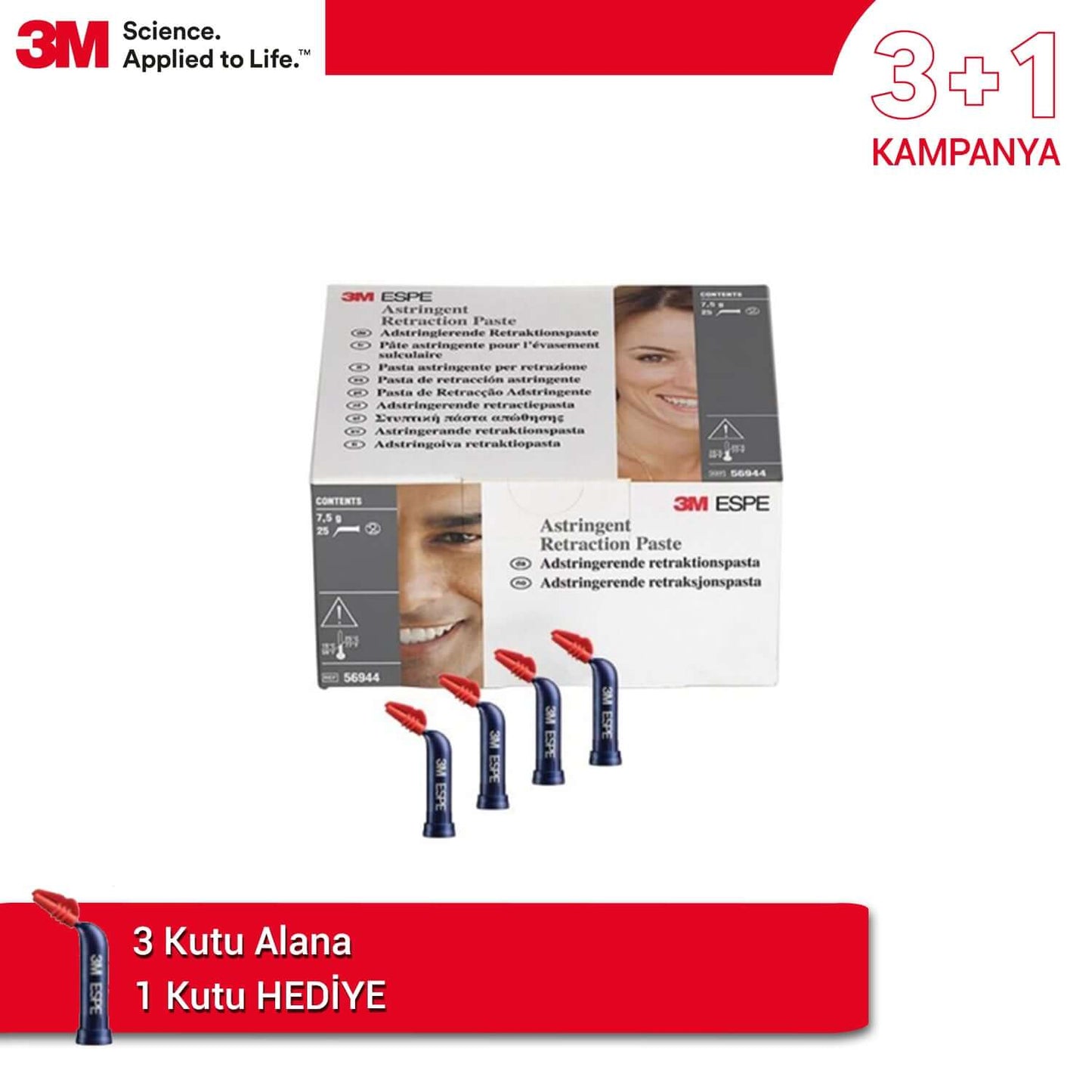 3M - 3+1 Offer Astringent Paste Hemostatic Retraction Paste - 25 Compule