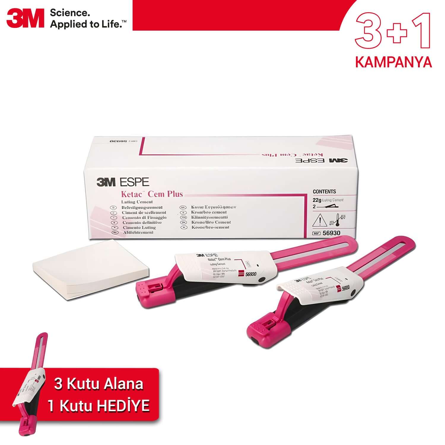 3M - 3+1 Offer Ketac Cem Plus - Resin Modified Glass Ionomer Cement