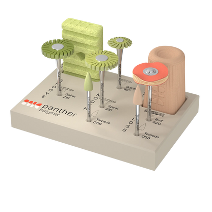 Panther Polymer Kit – Polishing and Finishing of Temporary & Permanent Composites