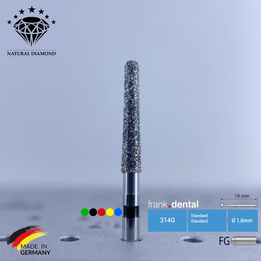 Dental Natural Diamond Bur - 850 Dental Burs - For Turbine - 5 Pcs