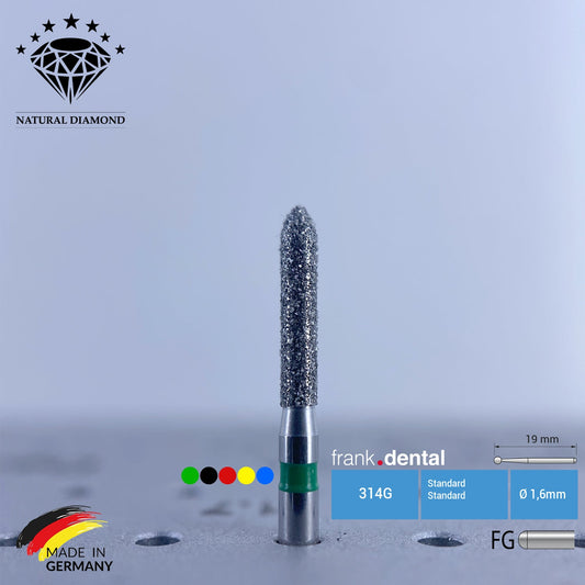 Dental Natural Diamond Bur - 878 Dental Burs - For Turbine - 5 Pcs