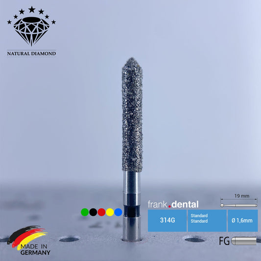 Dental Natural Diamond Bur - 886 Dental Burs - For Turbine - 5 Pcs