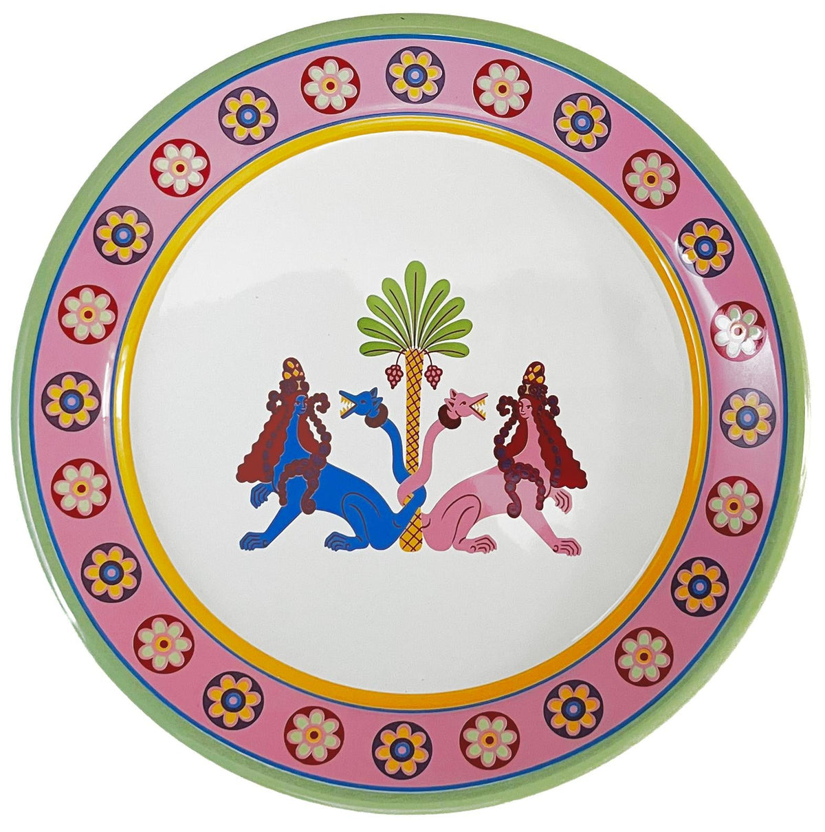 Cosmogenesis Twin Sphynxes Green Plate