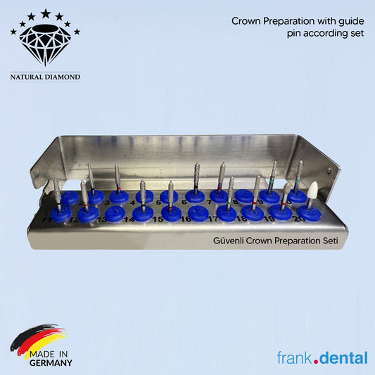 Secure Crown Preparation Set - Dental Natural Diamond Bur