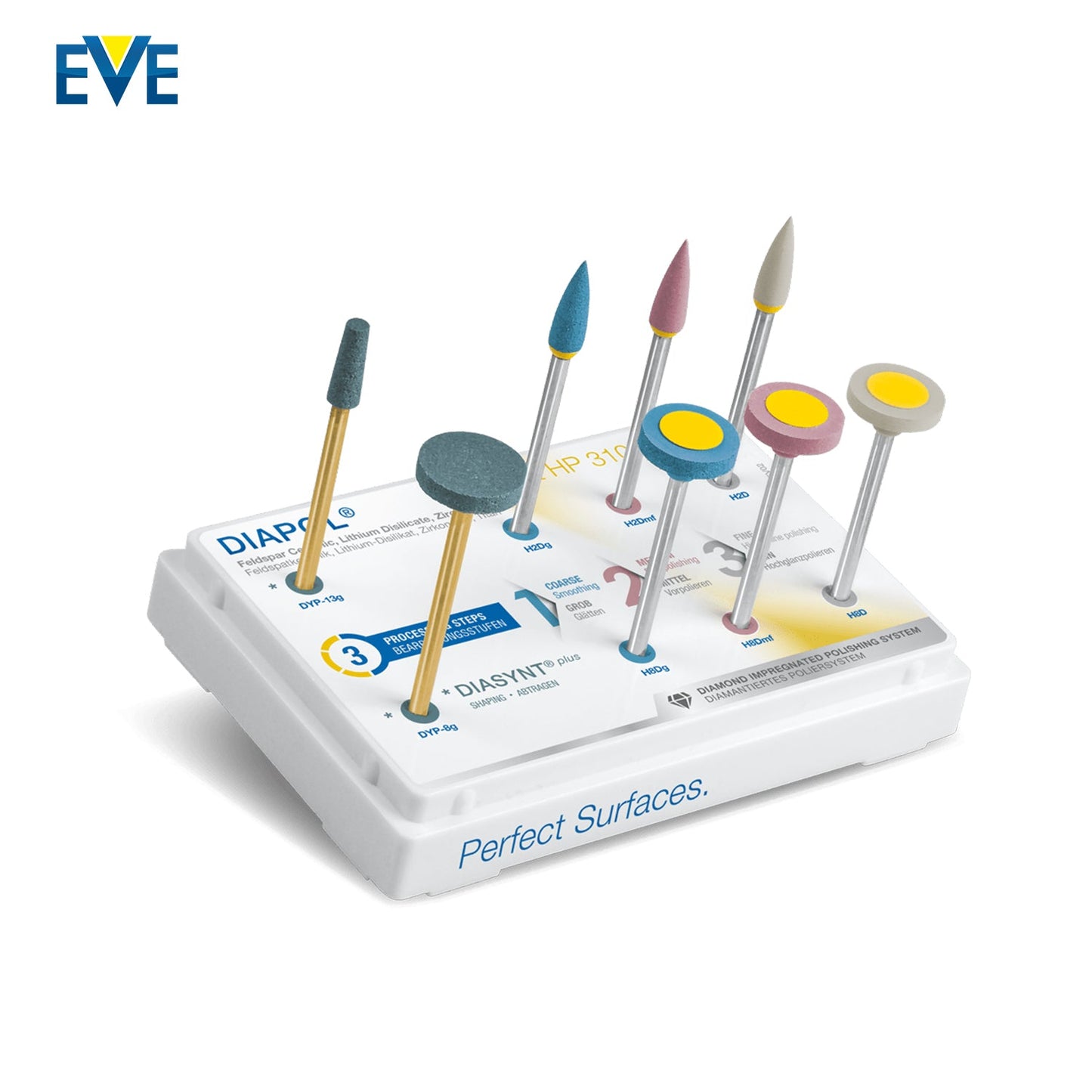 Diapol Hand Tool Glazing Level Ceramic Polishing Kit HP310