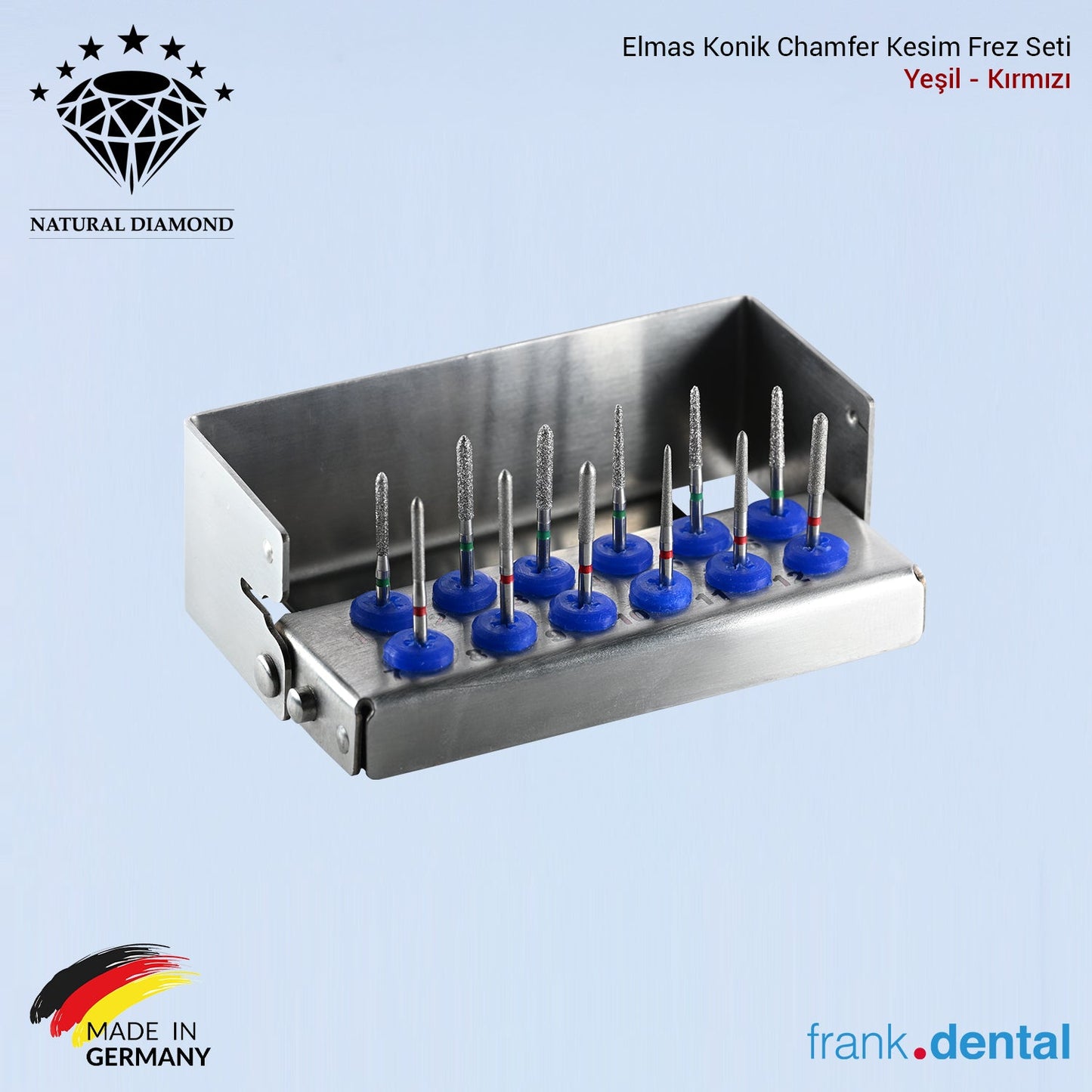 Diamond Conical Chamfer Cut Bur Set