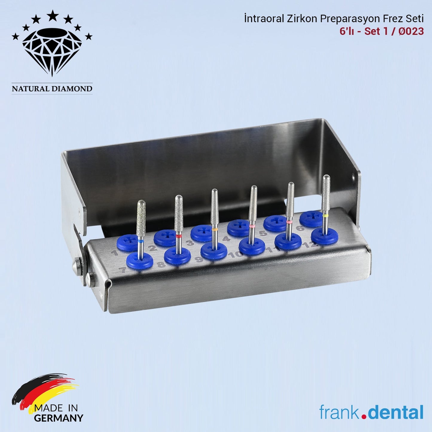 Intraoral Zircon Bur Kit of 6 - ZR1356