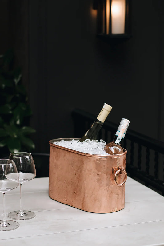 Oval Copper Wine Bucket