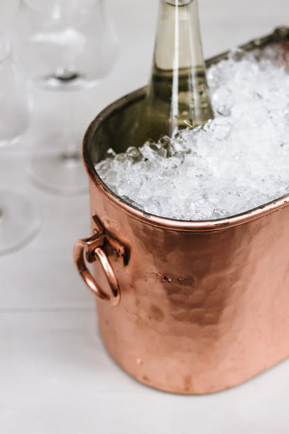Oval Copper Wine Bucket