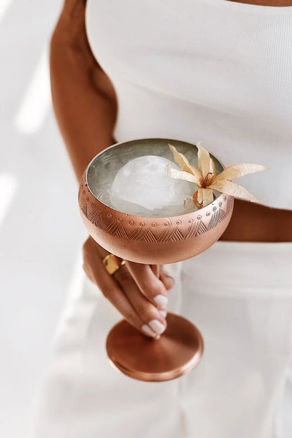 Telkari Copper Martini Glass