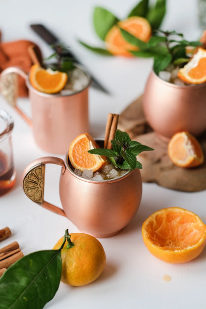 Mandarin Copper Cocktail Glass