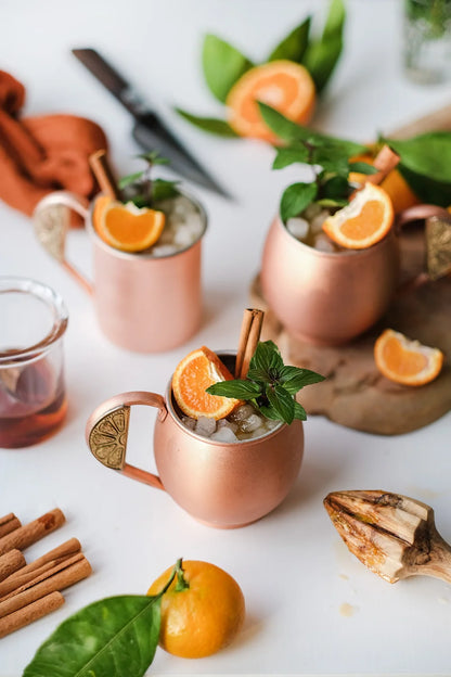 Mandarin Copper Cocktail Glass
