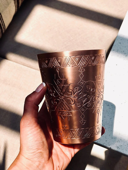 Mesopotamia Copper Cocktail Glass
