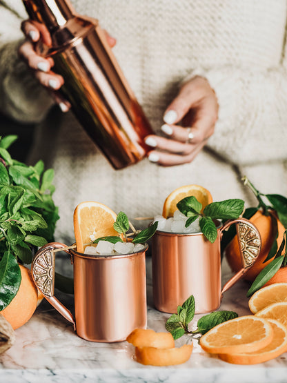 Mandarin Copper Moscow Mule Mug