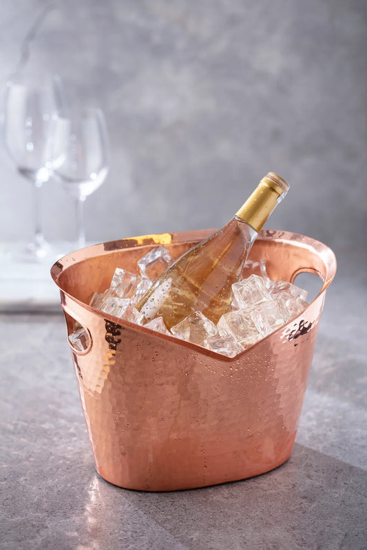 Loran Hammered Copper Wine Bucket