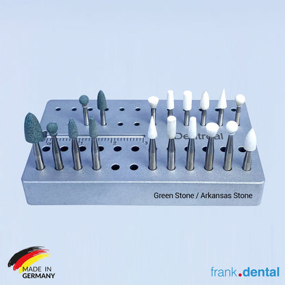 Frank Dental Arkansas Stone and Green Stone Set- Composite Porcelain and Metal