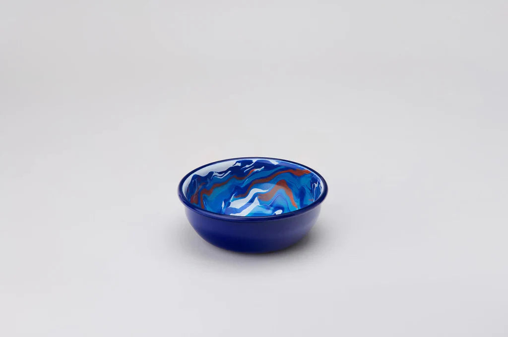 Rumi Dreams Bowl - Enamel Vintage Look Washable Bowl / Kapka