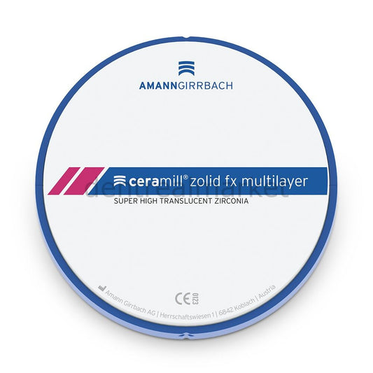 Amanngirrbach Zolid FX Multilayer Zirconia Disc Block 98* 14