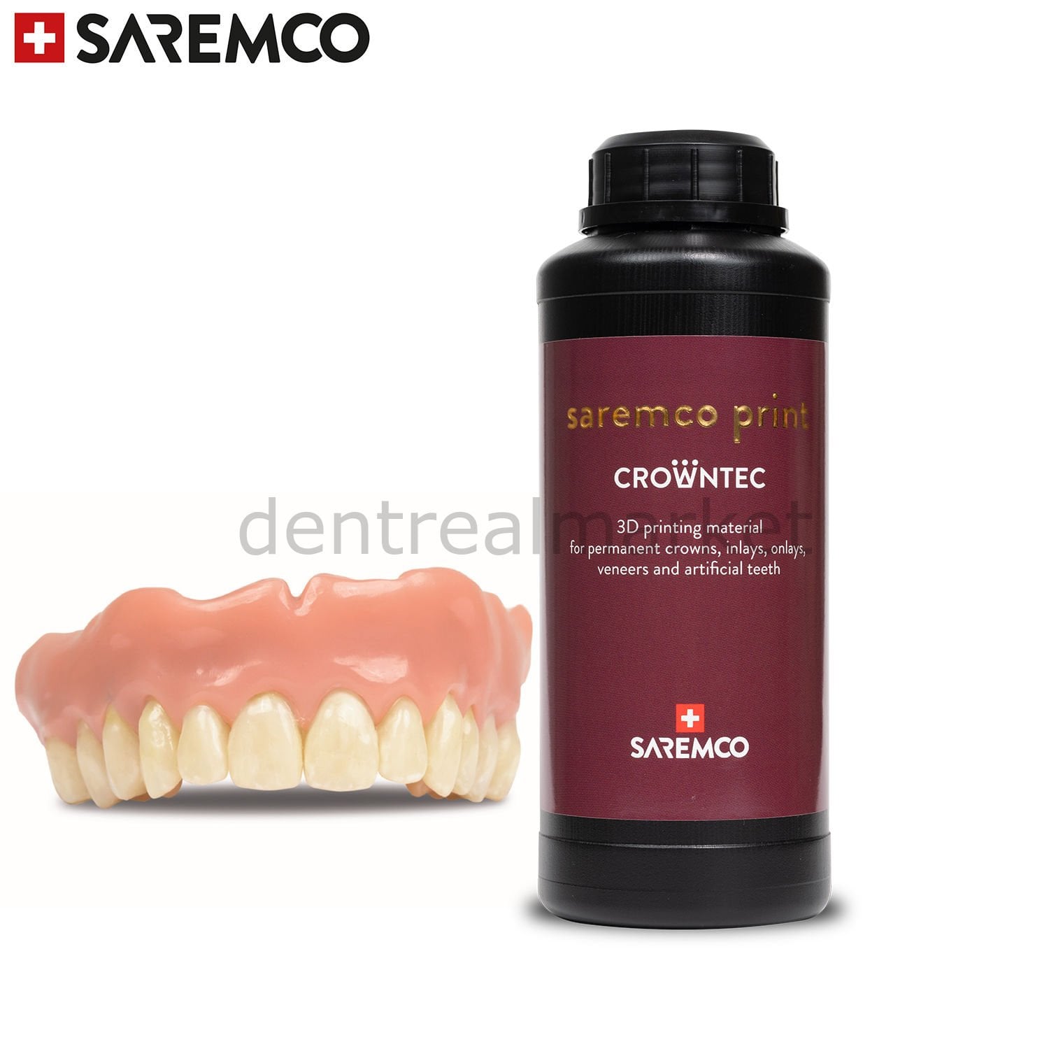 Saremco Print-Crowntec Daimi Kompozit 3D Yazıcı Reçinesi 500 gr
