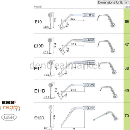 Woodpecker - Endodontic Scaler Tips - Ems,Mectron,Woodpecker,WH Compatible