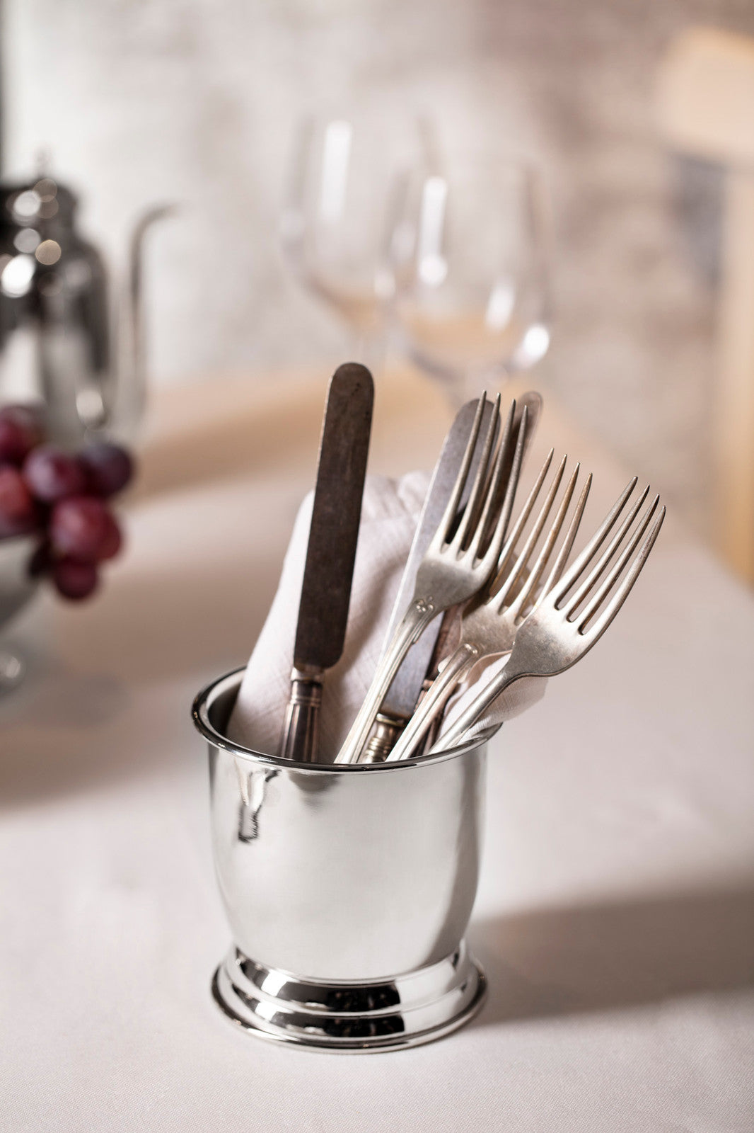 Imperial Nickel Bowl and Presentation Rack