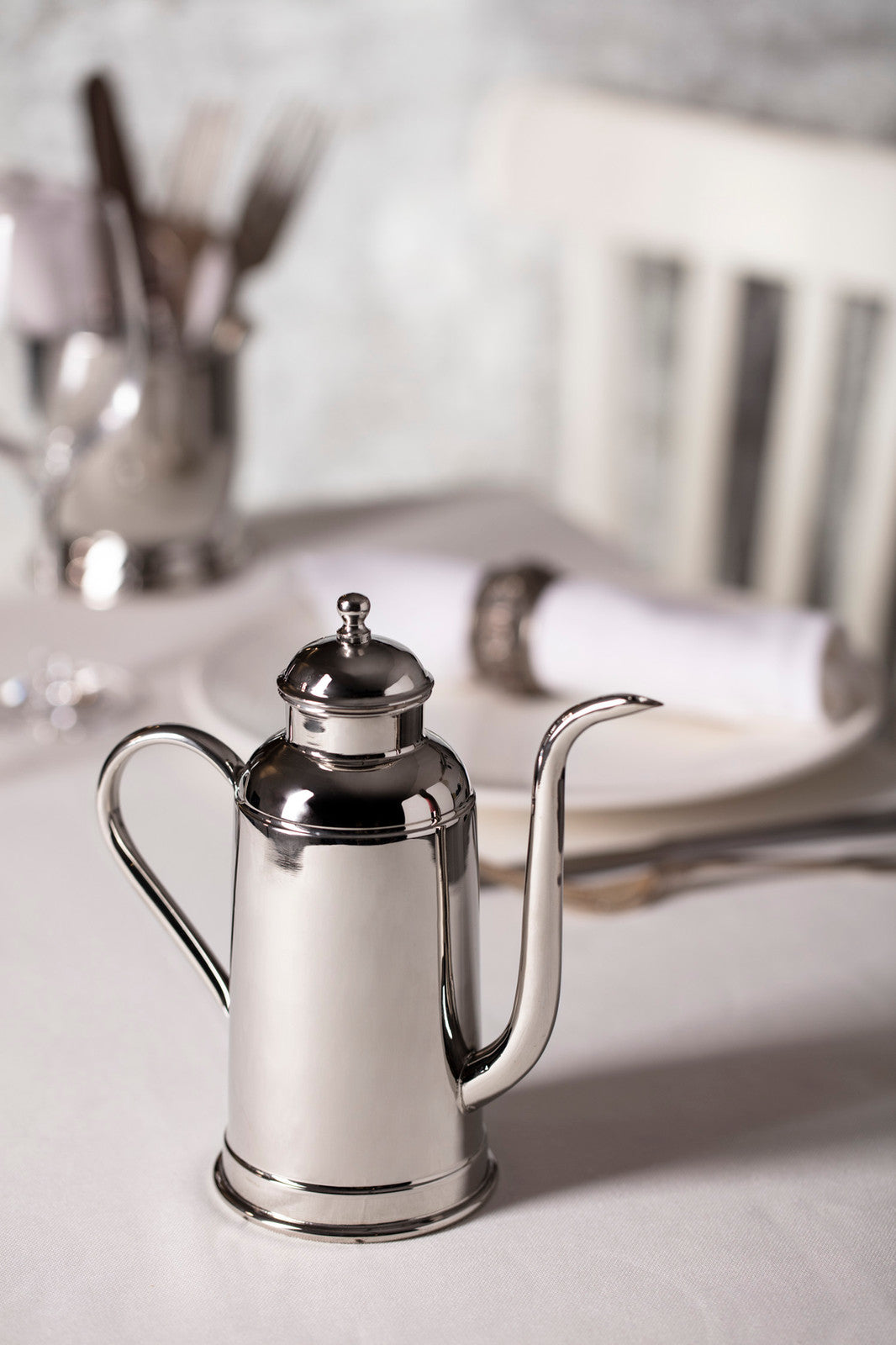 Olivo Nickel Olive Oil Dispenser