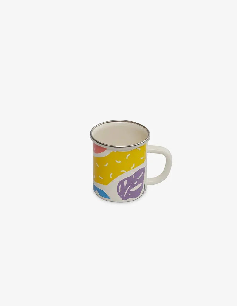 Kapka - Flashback Mug - Enamel Vintage Look Washable Mug/ Kapka