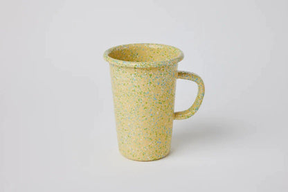 Kapka - Flow Fest Long Mug - Enamel Vintage Look Washable Mug / Kapka