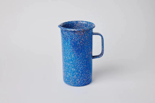 Kapka - Flow Fest Pitcher - Enamel Vintage Look Washable Water Juice Pitcher / Kapka