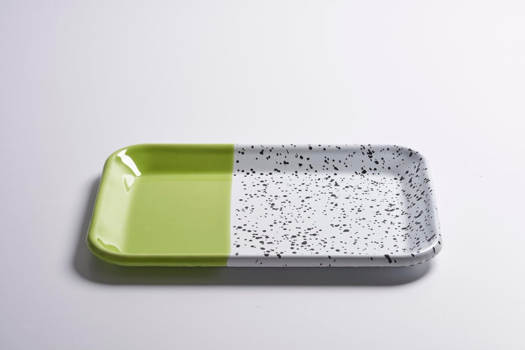 Kapka - Mind - Pop Tray III - Enamel Vintage Look Washable Tray / Kapka