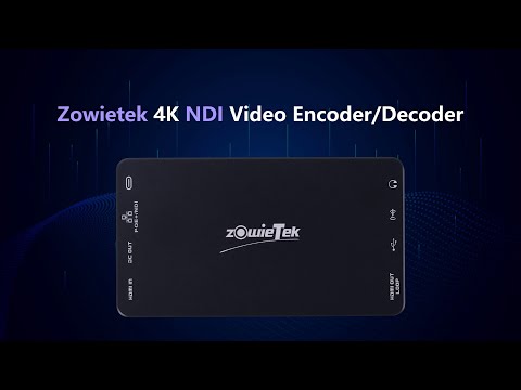 ZowieBox 4K NDI Video Streaming Encoder,Decoder and Recorder
