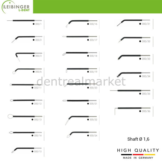 Leibinger - Radiofrequency Surgical Device Electrodes - Shaft 1,6 mm