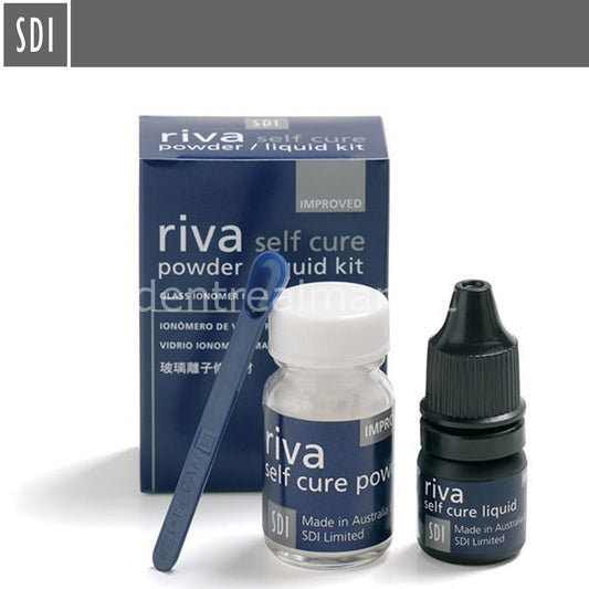DentrealStore - Sdi Dental Riva Self Cure Glass Ionomer Powde&Liquid A2 Kit
