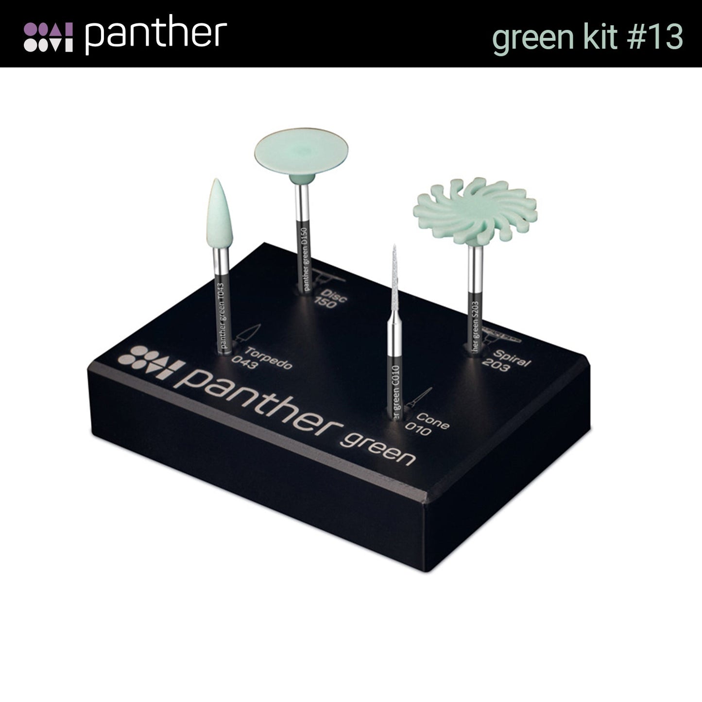 Panther Green Pre-Sintered Zirconium Machining Kit #13