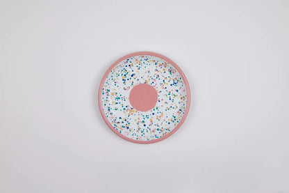 Kapka - Wonder Wheel Dessert Plate - Enamel Vintage Look Washable Dessert Plate / Kapka