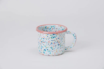 Kapka - Wonder Wheel Mug - Enamel Vintage Look Washable Mug / Kapka